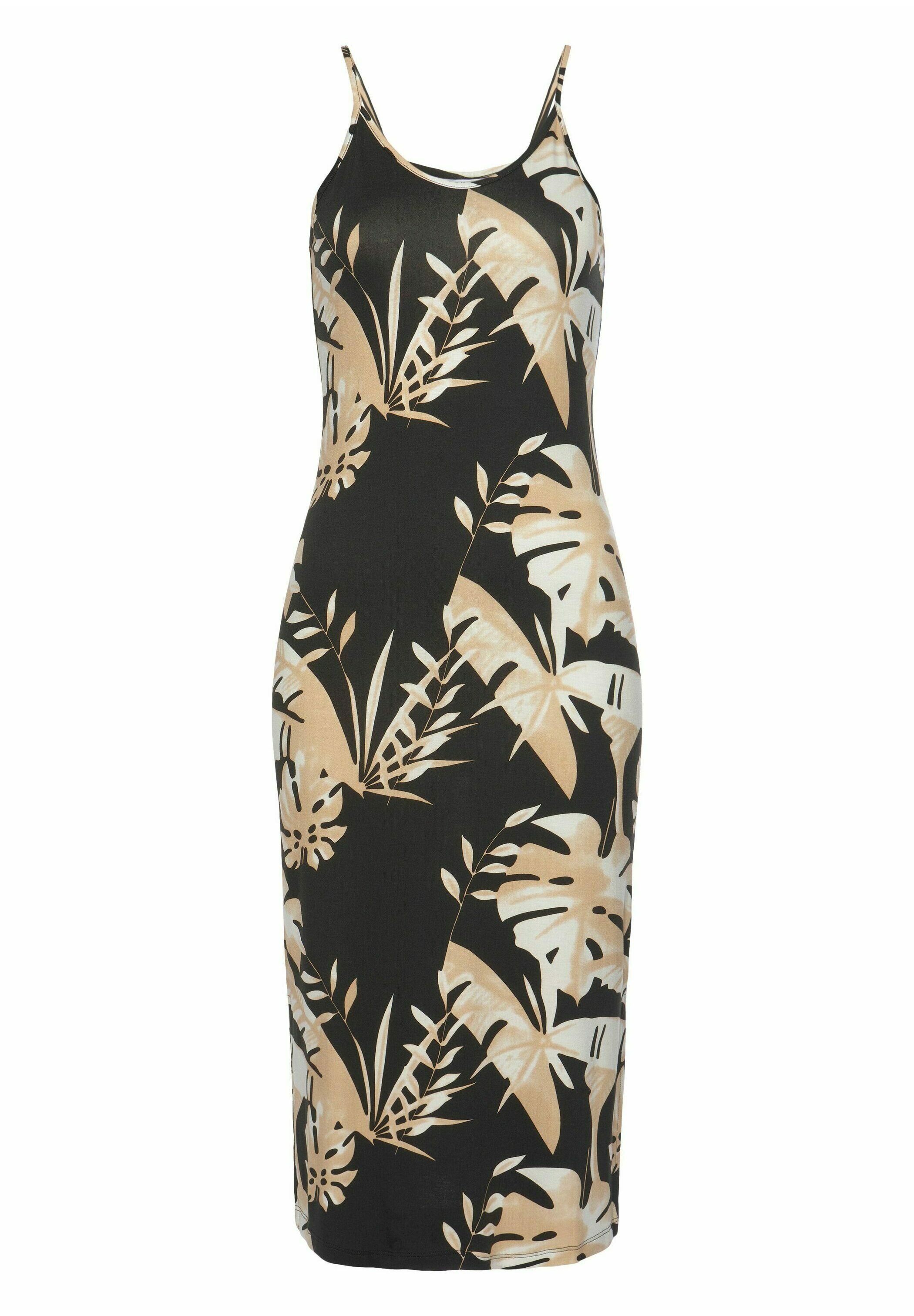 Etuikleid schwarz beige Clearance